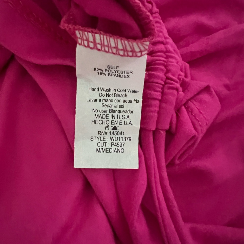 Pink Drawstring Dress - Picture 2 of 4